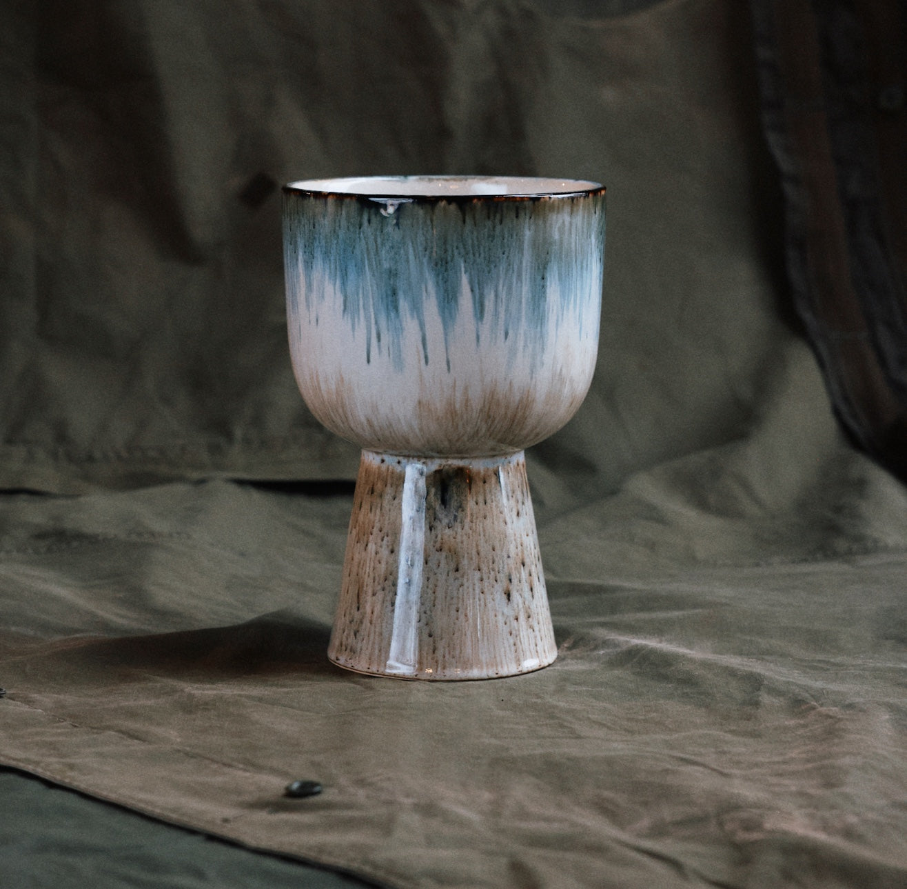 Retro Plant Pot (Glacier) D16.5cm