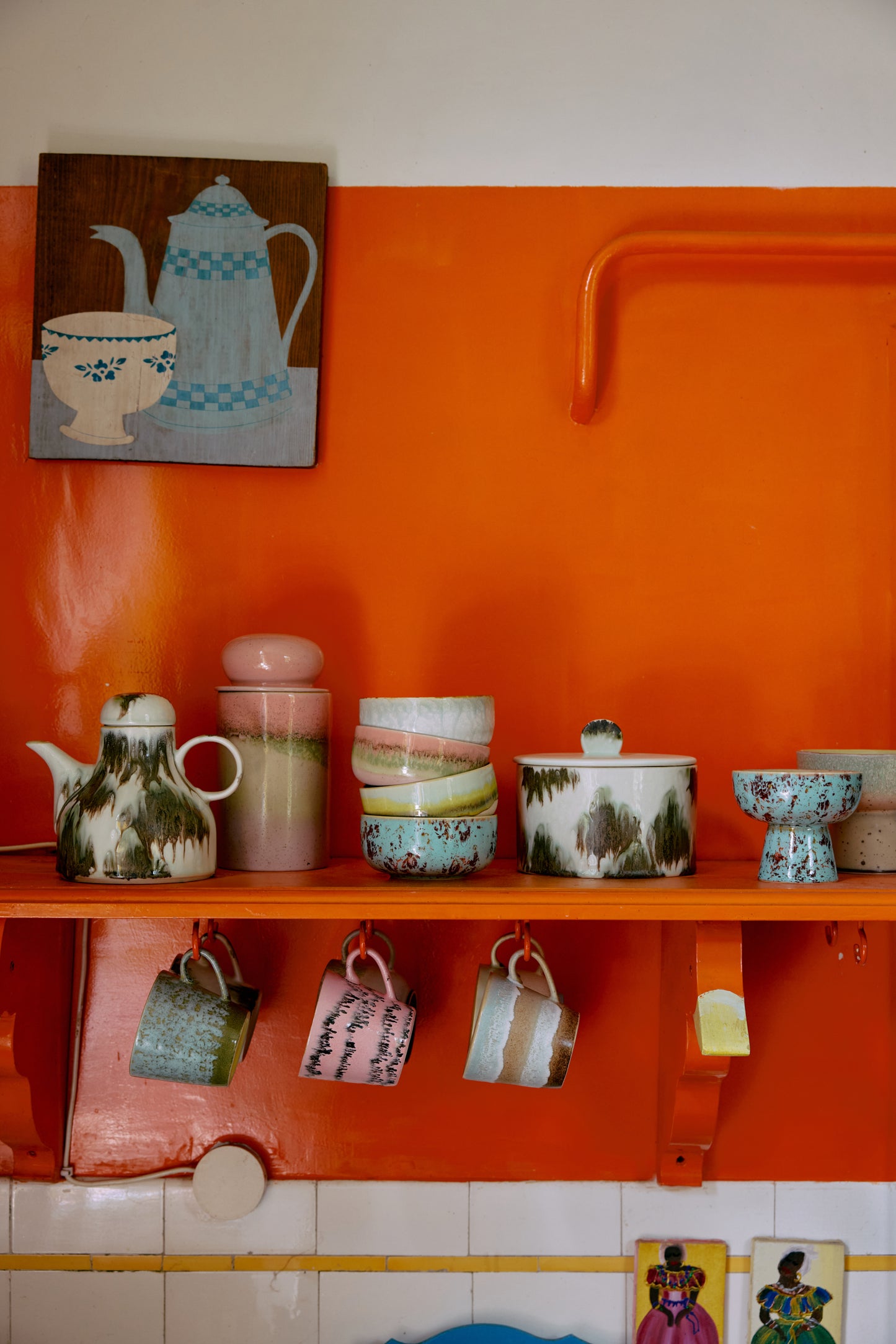 70s ceramics: cappuccino mug (Skyline)