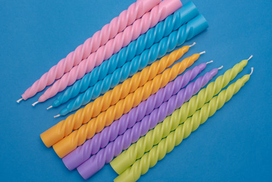 Paddywax Twisted Taper Candles - Golden (Pack of 2)