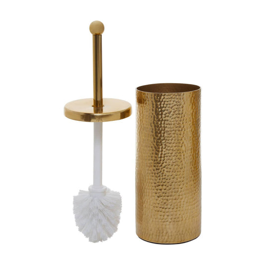 Hammered Gold Finish Toilet Brush