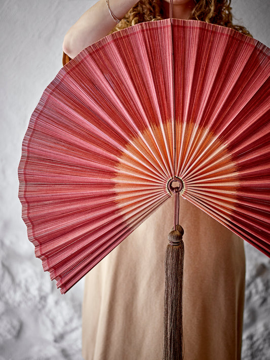 Jaime Bamboo Fan Wall Decor H70cm (Rose)