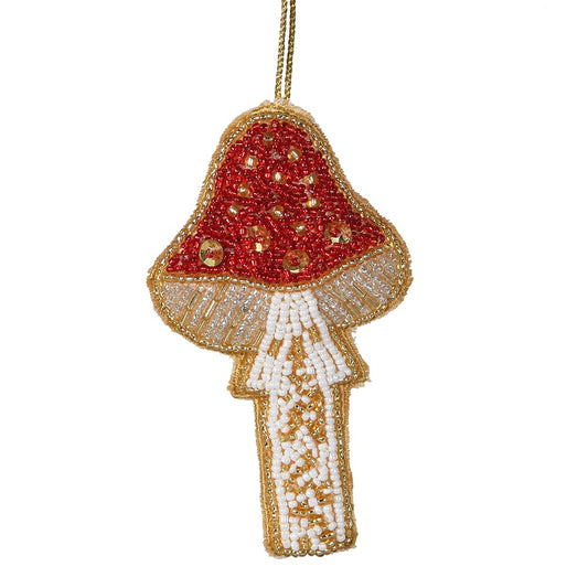 Beaded Woodland Mushroom