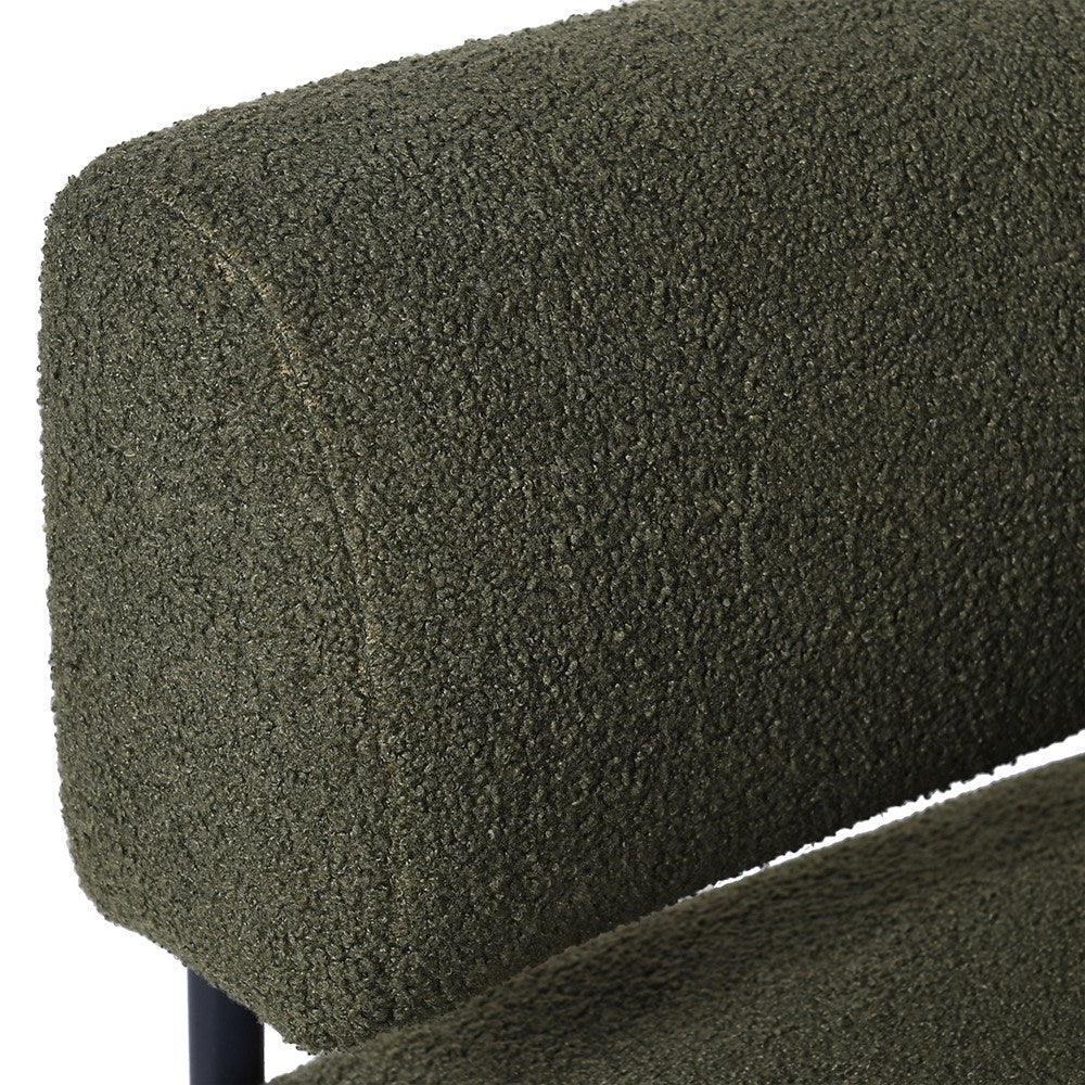 Moss Boucle Accent Chair