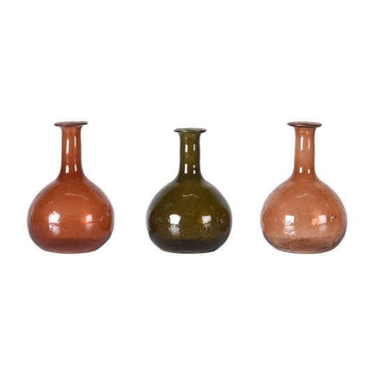 Set of 3 Glass Bud Vase