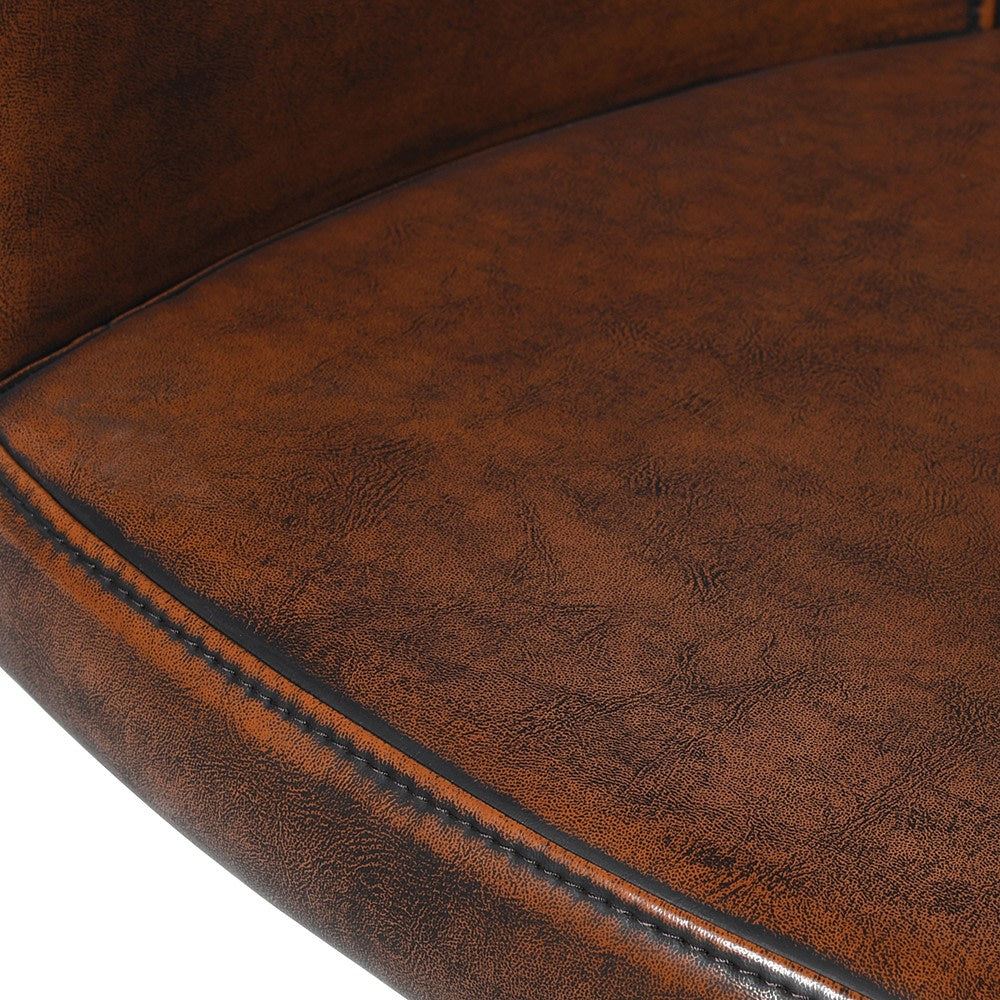 Vintage Swivel Dining Chair (Brown)