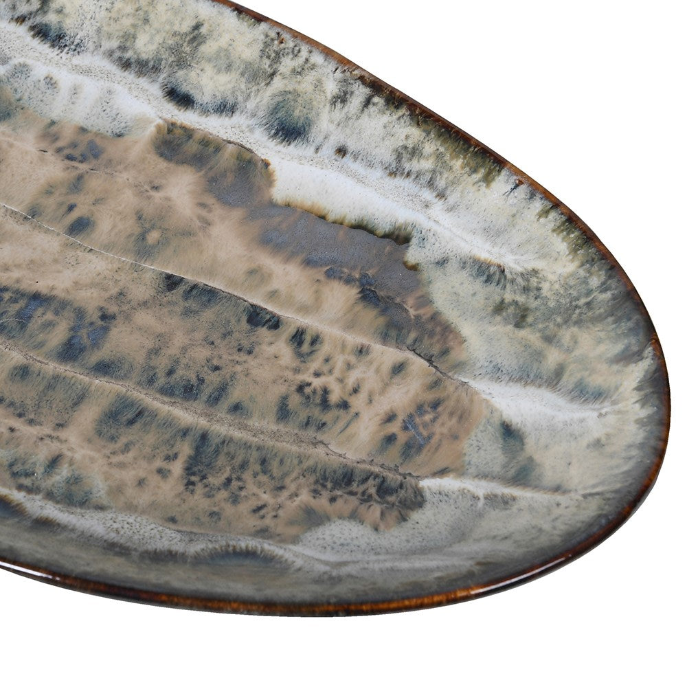 Ocean Glaze Serving Plate