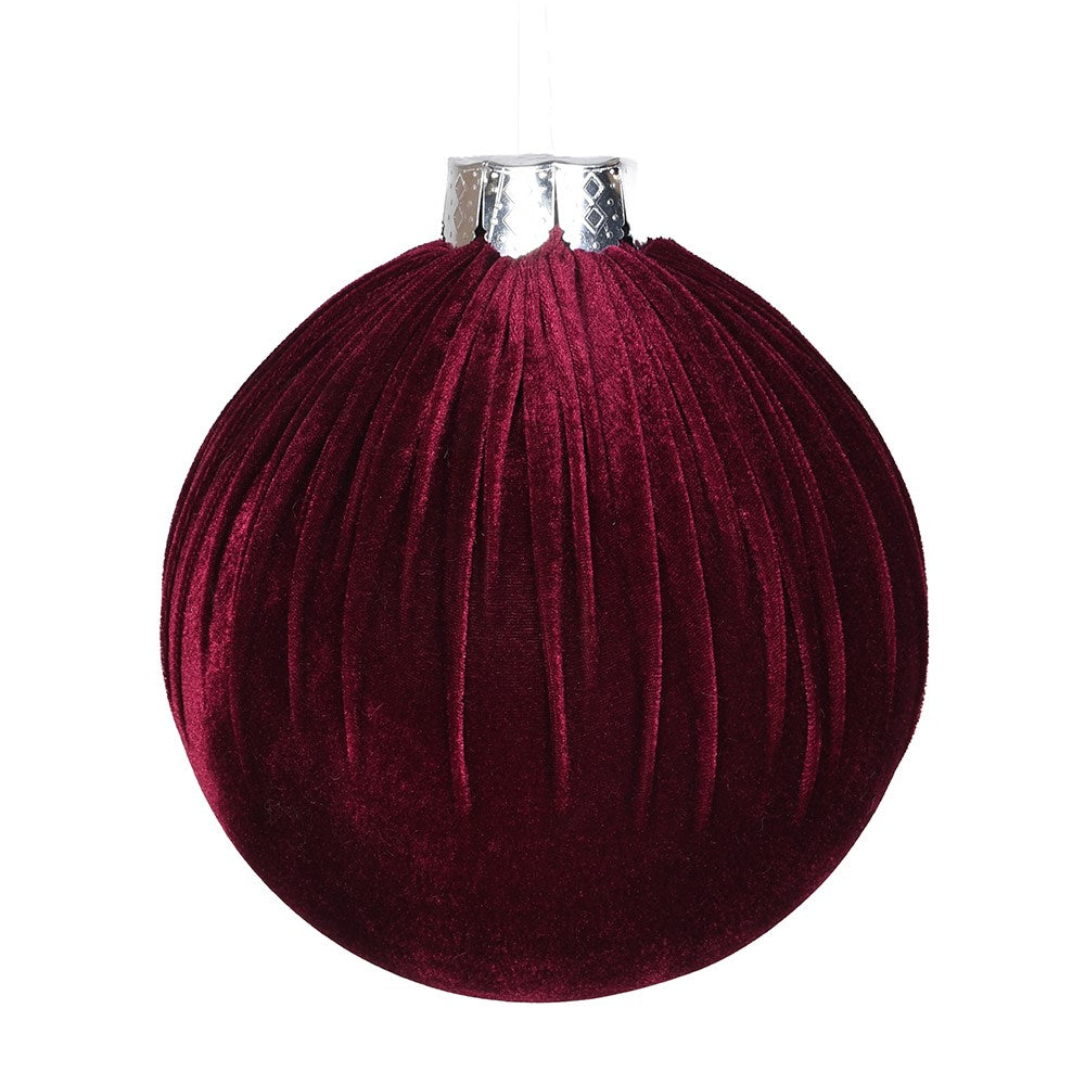 Large Bauble in Claret Red D20cm