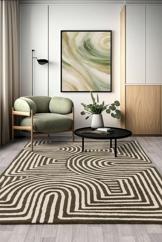 Reef Curve Rug (Forest)