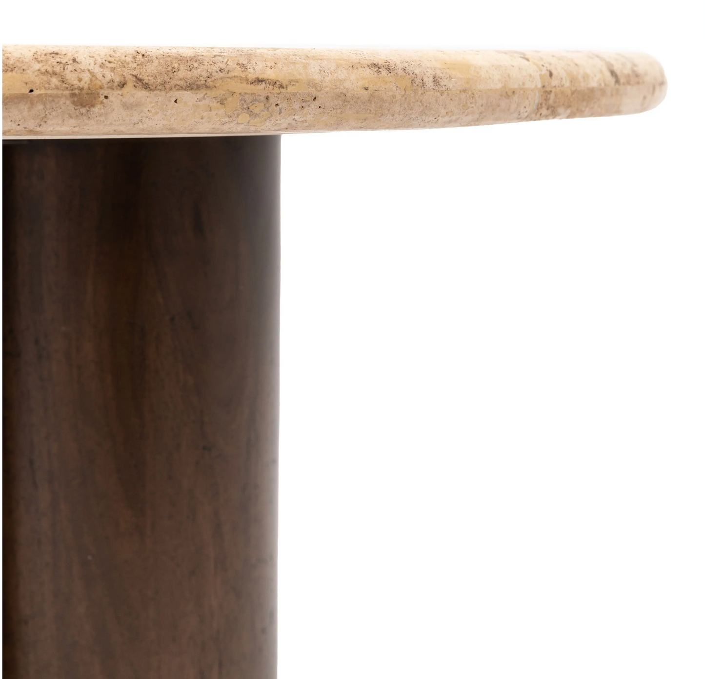Travertine Coffee Table D75cm
