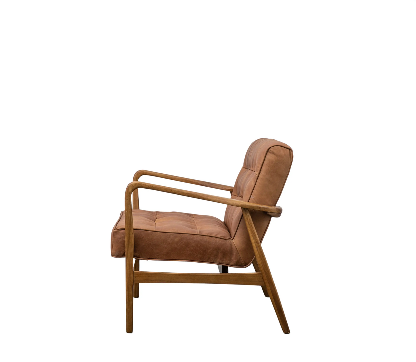 Leather Mid Century Sofa