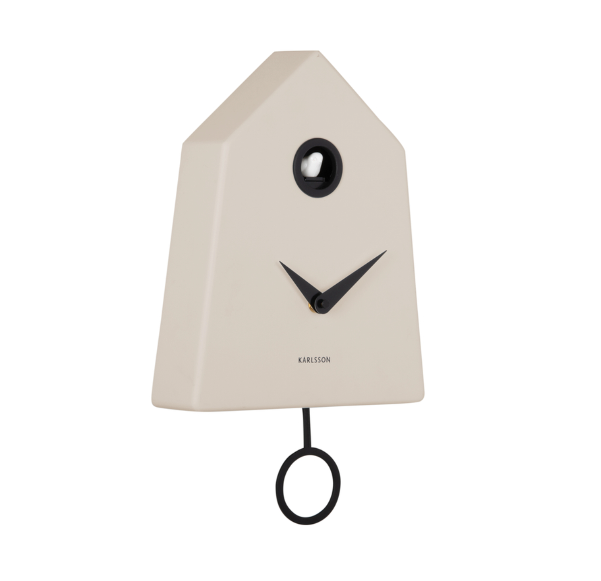 Modern Cuckoo Grafico Wall Clock (Warm Grey)