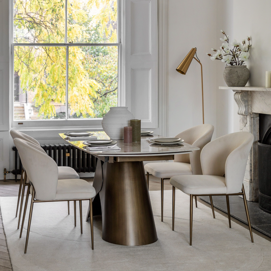 Bresso Ceramic Extendable Dining Table