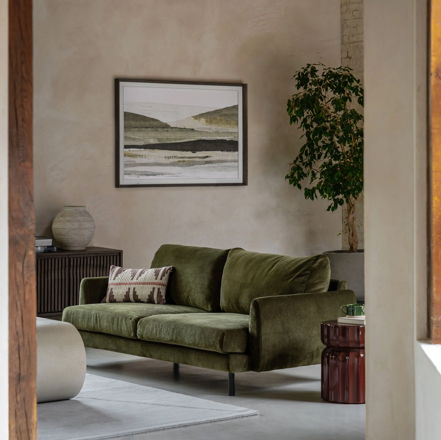Clerkenwell 3 Seater Sofa (Verona Seaweed) 182cm