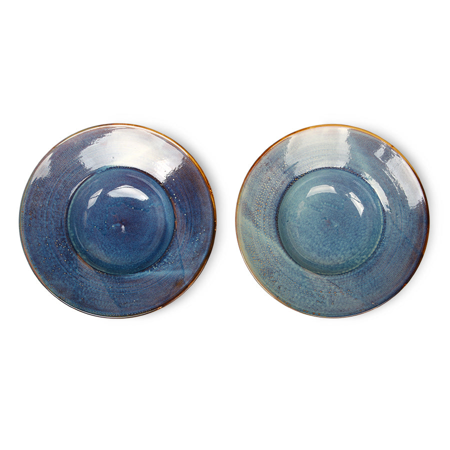Chef ceramics: pasta plate (Rustic Blue)