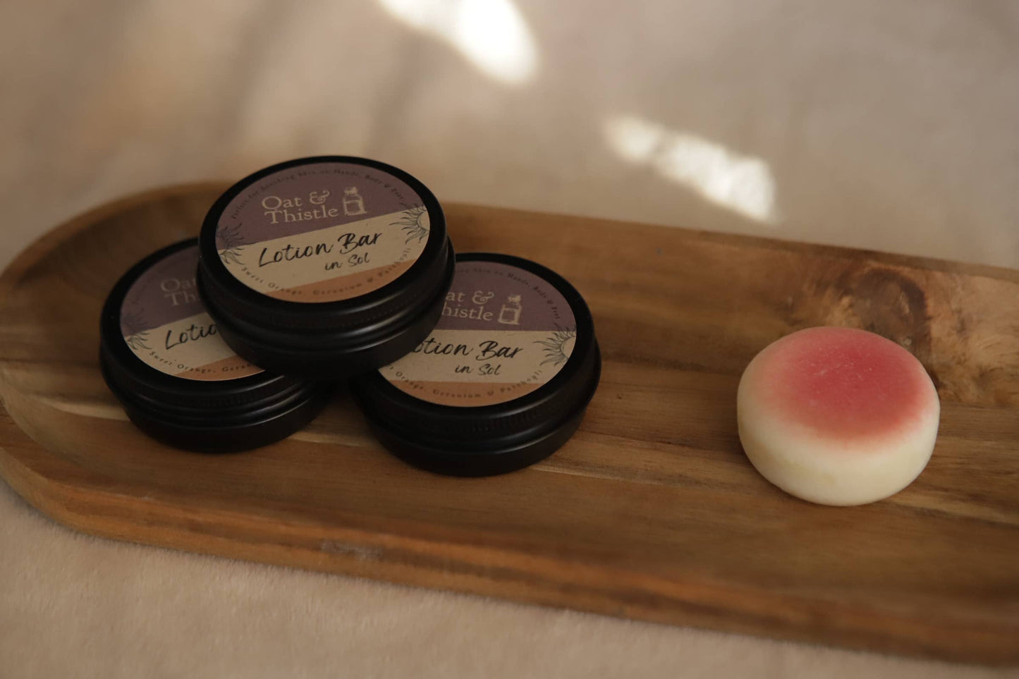 Sol Mini Lotion Bar | Orange, Geranium & Patchouli
