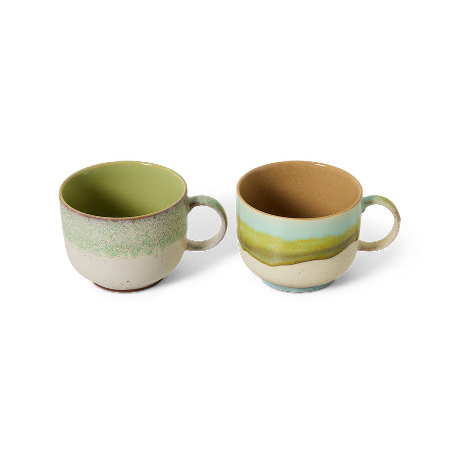70s ceramics: tea cups (Neo) Set of 2