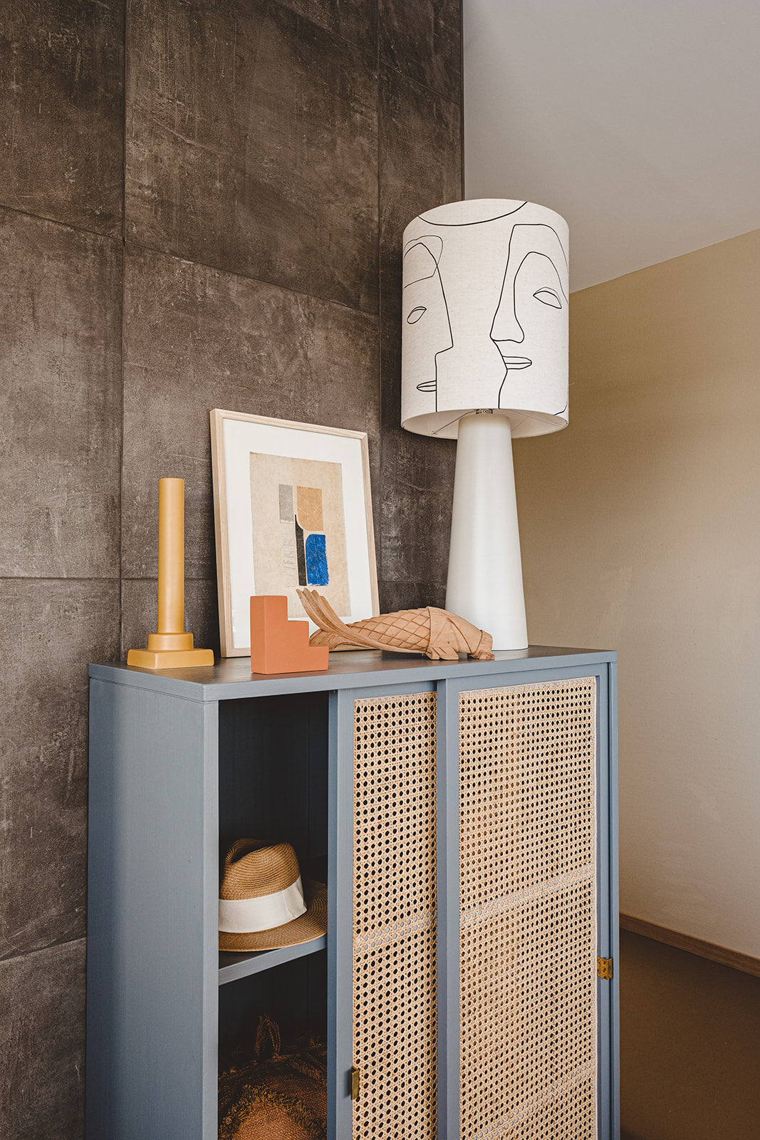Romina Gris Yellow Column Vase | HKLIVING