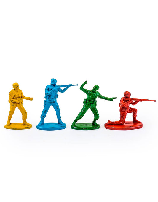 Classic Toy Soldier Coloured Figures (Set of 4)