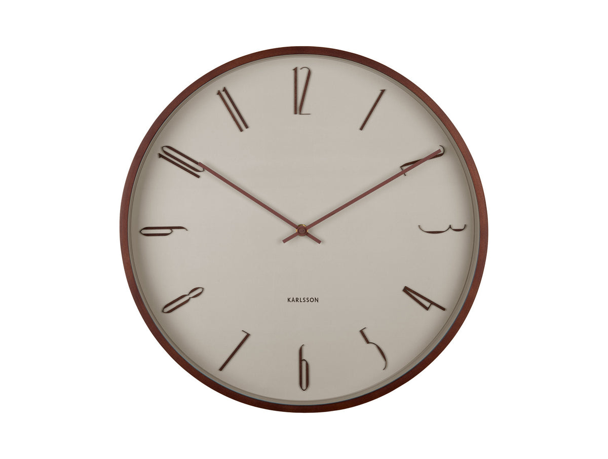 Scandia Wall Clock (Warm Grey) D40cm