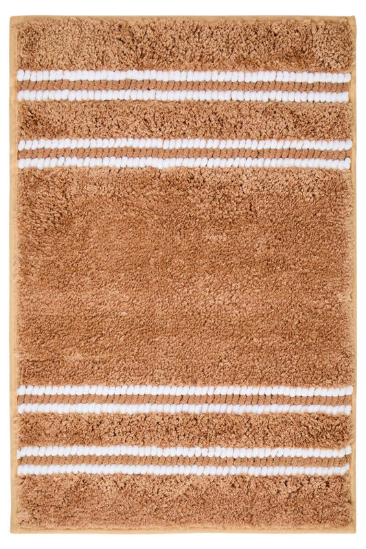 Striped Bath Mat (Caramel)