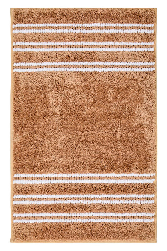 Striped Bath Mat (Caramel)