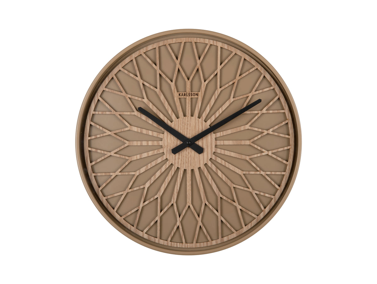 Girasol Wall Clock (Mocha) D40.6cm