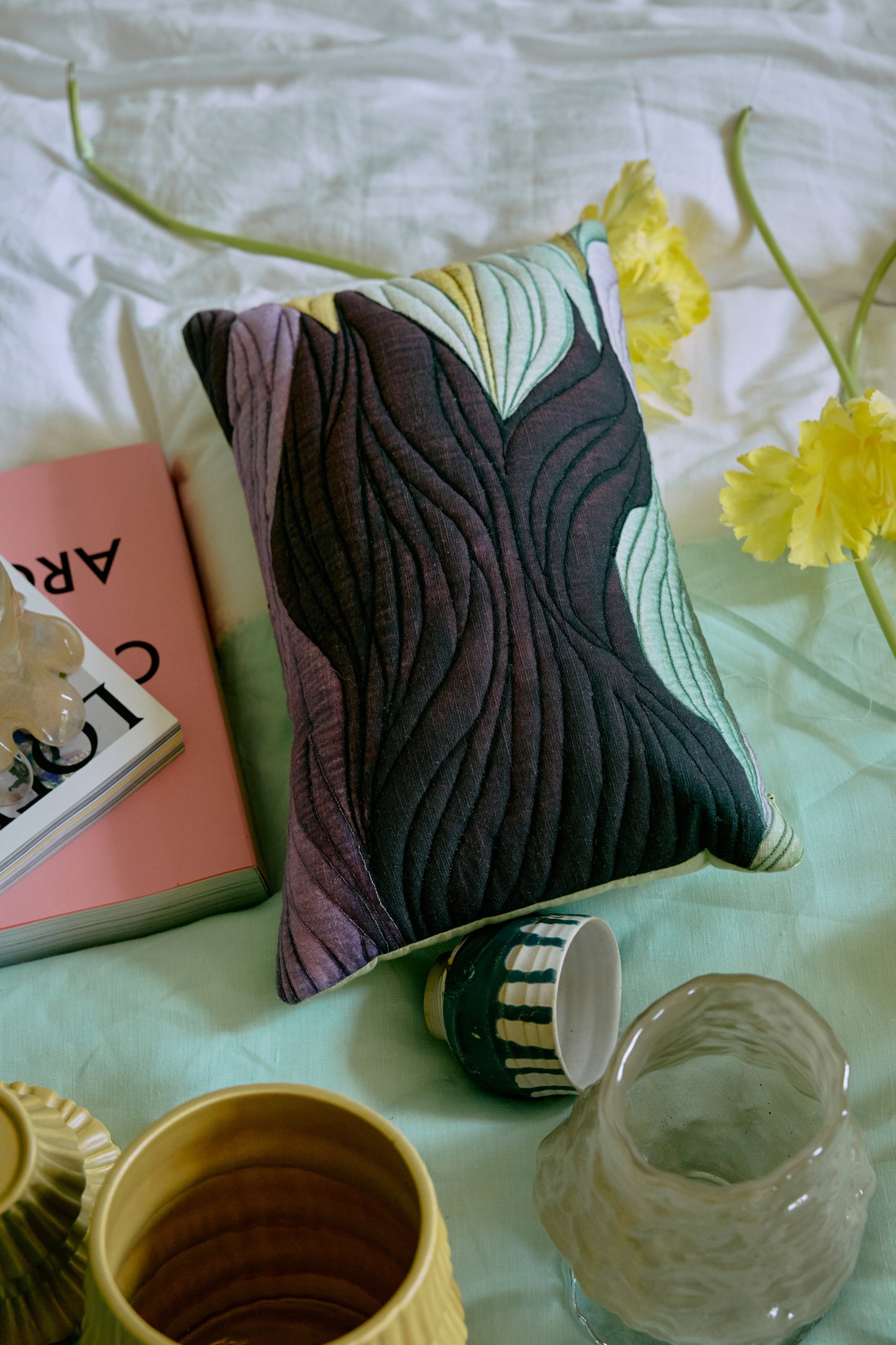 Artist ceramics: coffee mugs (Set of 4) D8cm