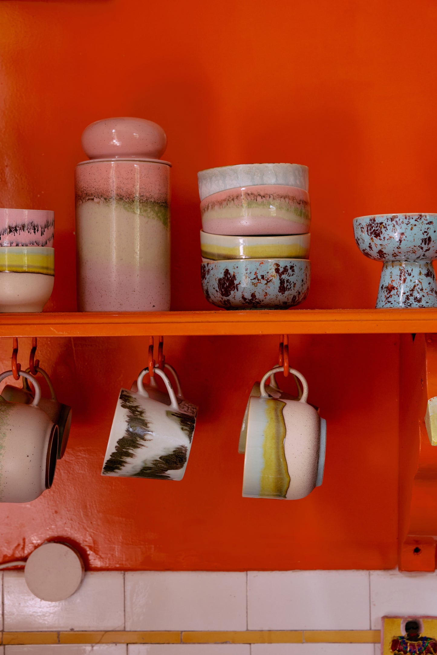 70s ceramics: cappuccino mug (Tide)
