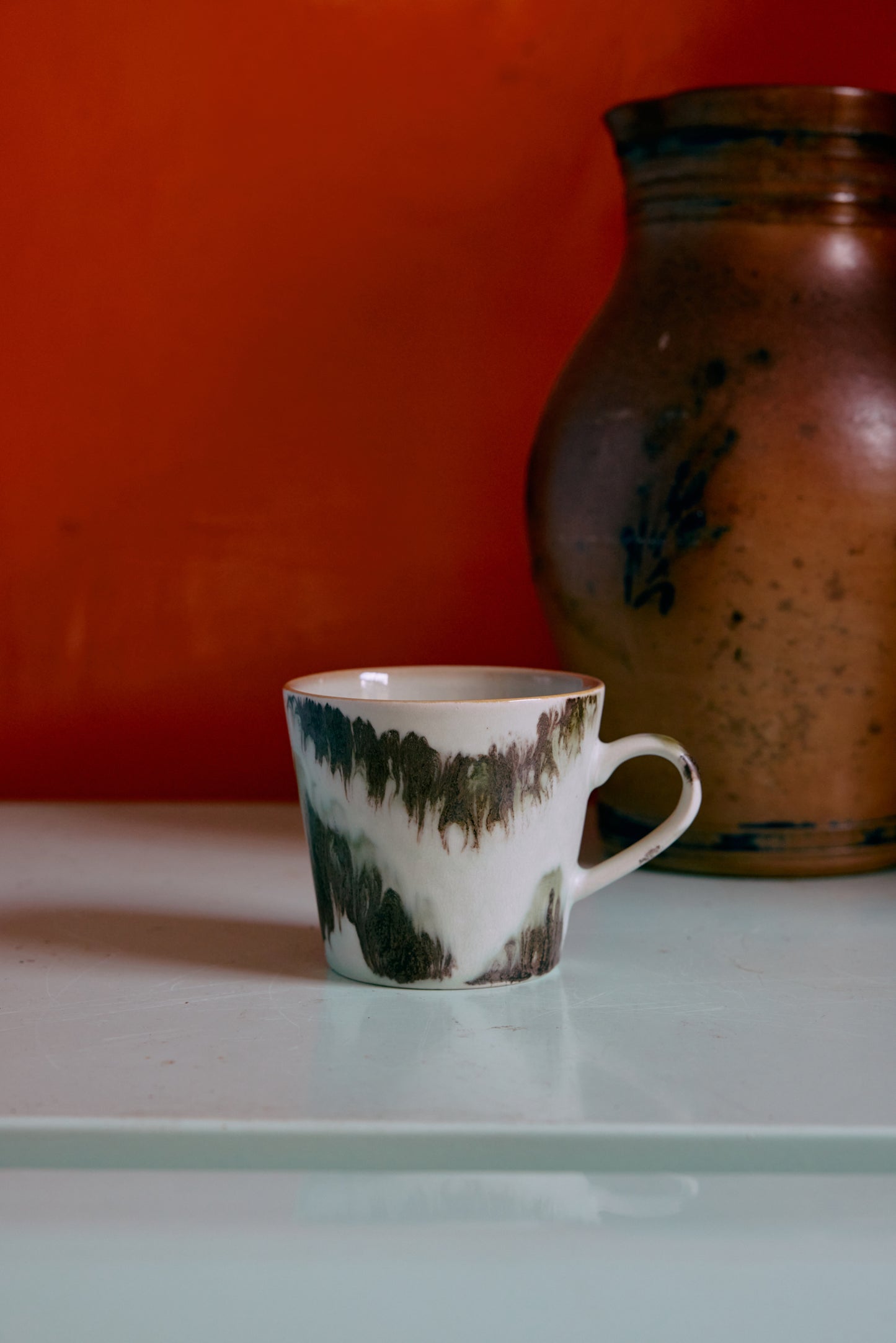 70s ceramics: cappuccino mug (Tide)