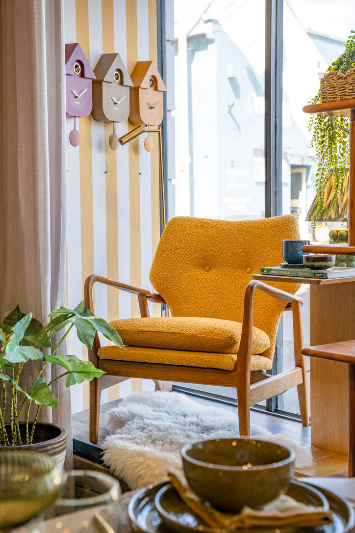 Ochre Mid Century Armchair
