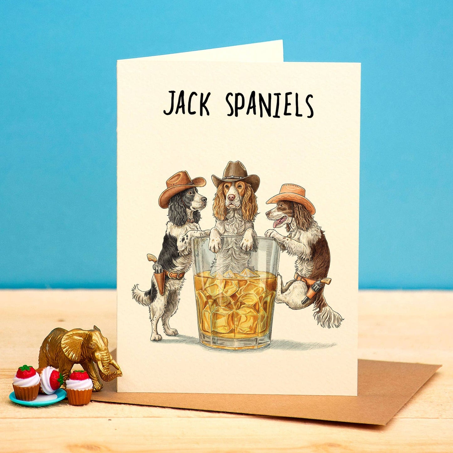 Jack Spaniels Card - Funny Dog Card