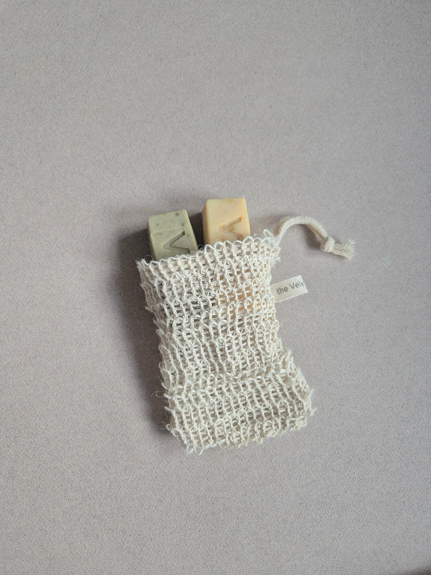 Soap Saver Bag (Natural Sisal and Cotton)