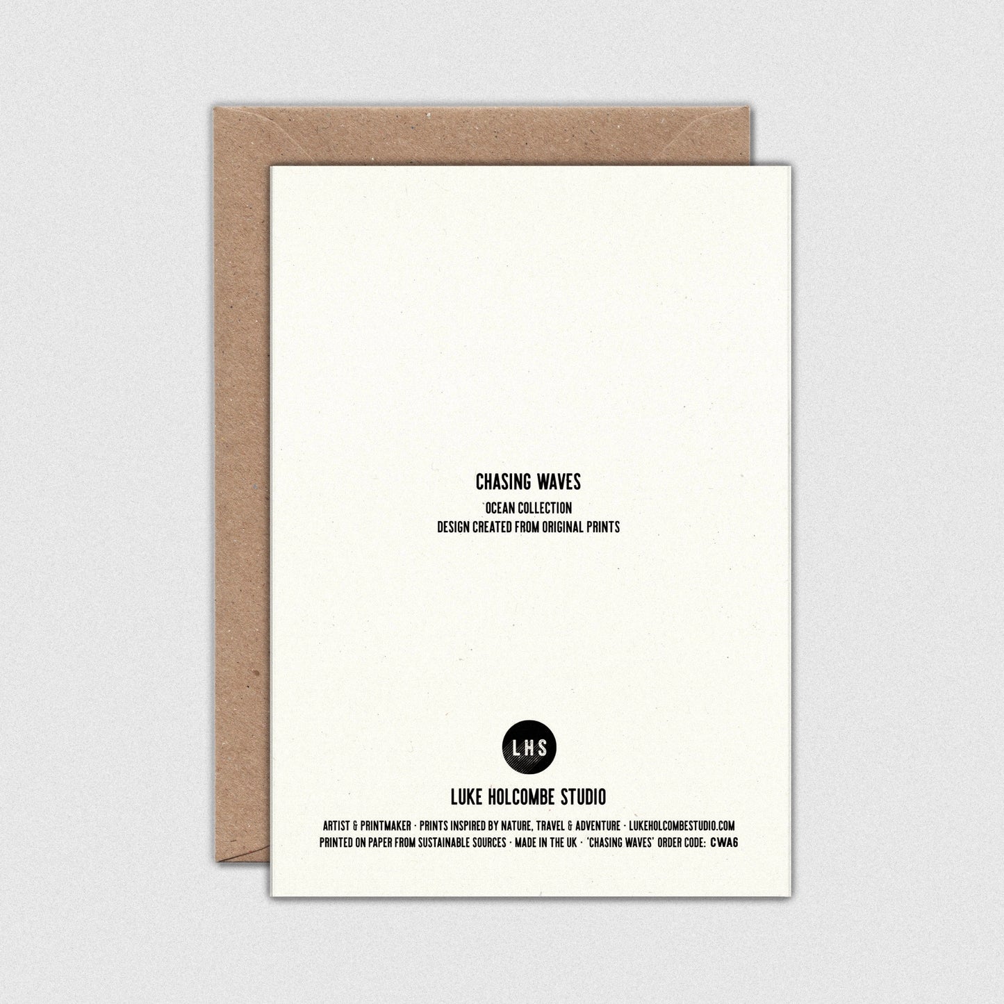 Chasing Waves - Birthday Card