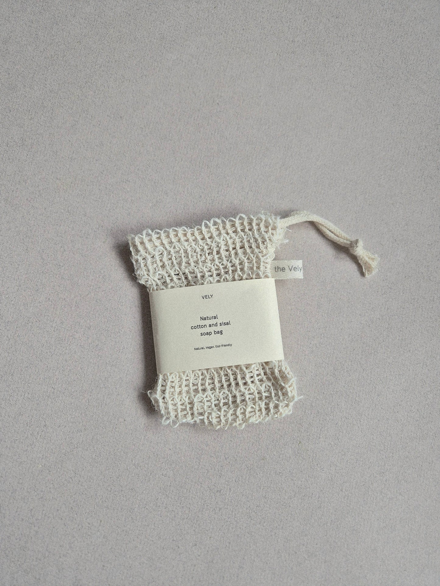 Soap Saver Bag (Natural Sisal and Cotton)