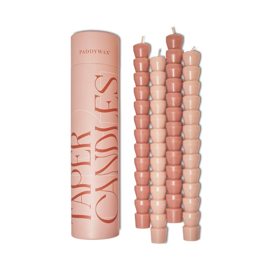 Paddywax Taper Candle Set - Pink & Blush (Pack Of 4)
