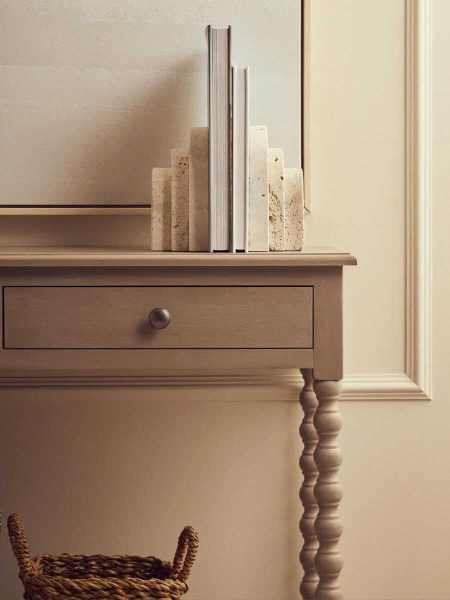 Arched Travertine Bookend (Set of 2)