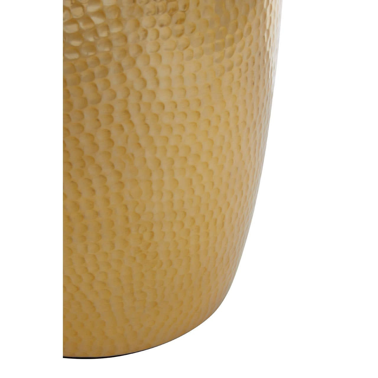 Hammered Gold Finish Waste Bin
