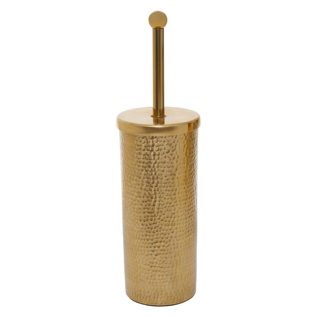 Hammered Gold Finish Toilet Brush