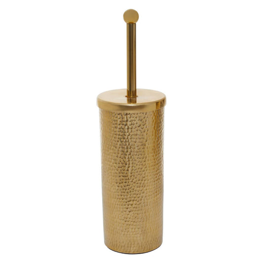 Hammered Gold Finish Toilet Brush
