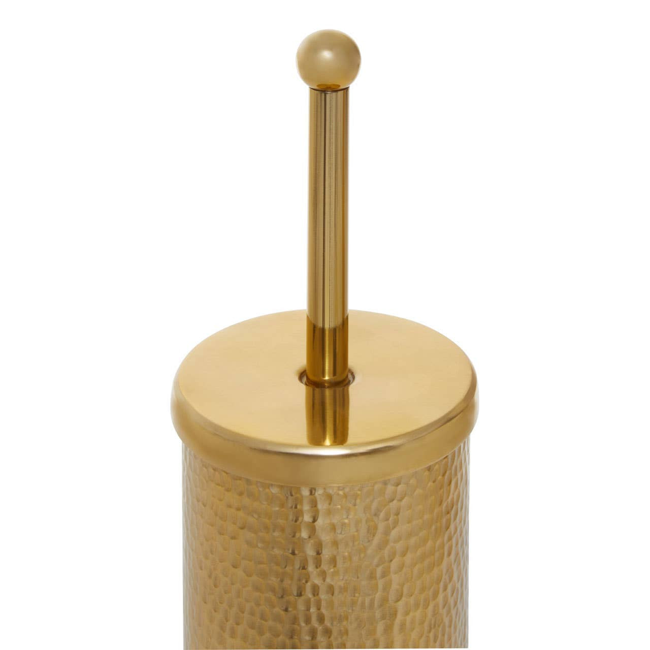 Hammered Gold Finish Toilet Brush