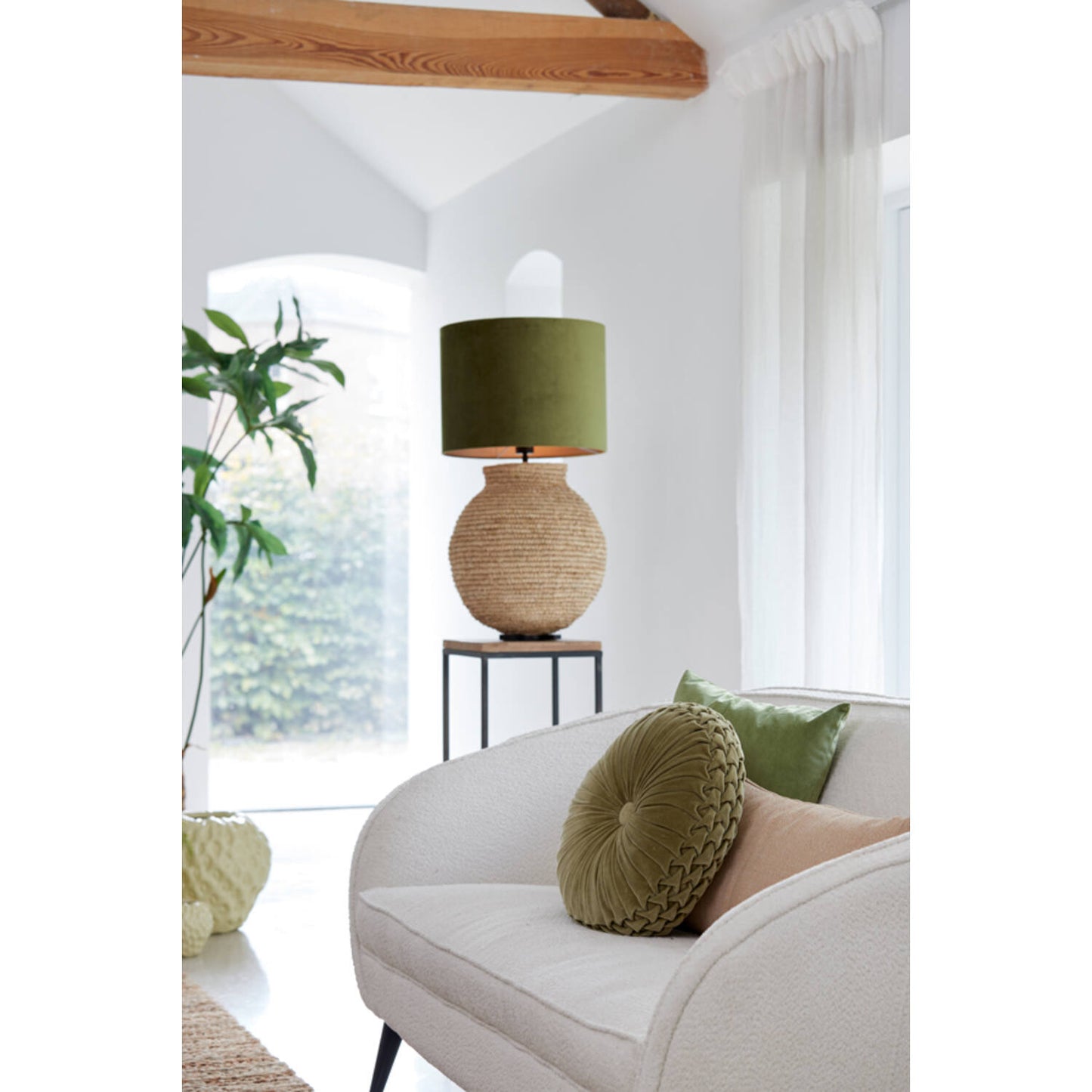 Berand Cushion D40cm (olive green)