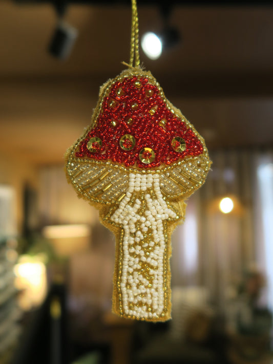 Beaded Woodland Mushroom