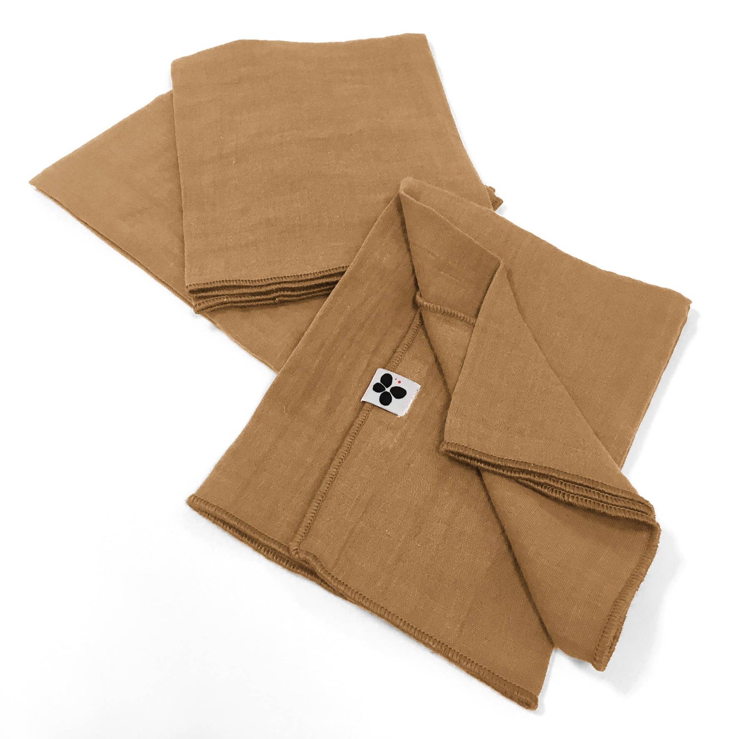 Gaia Cotton Napkins in Camel (Set of 3)