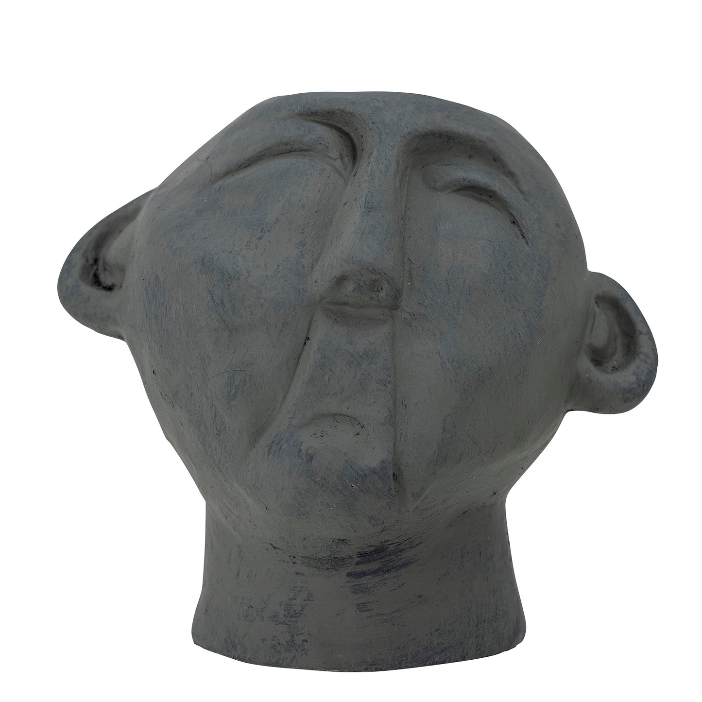 Vesla Deco Head Sculpture (Black Terracotta)