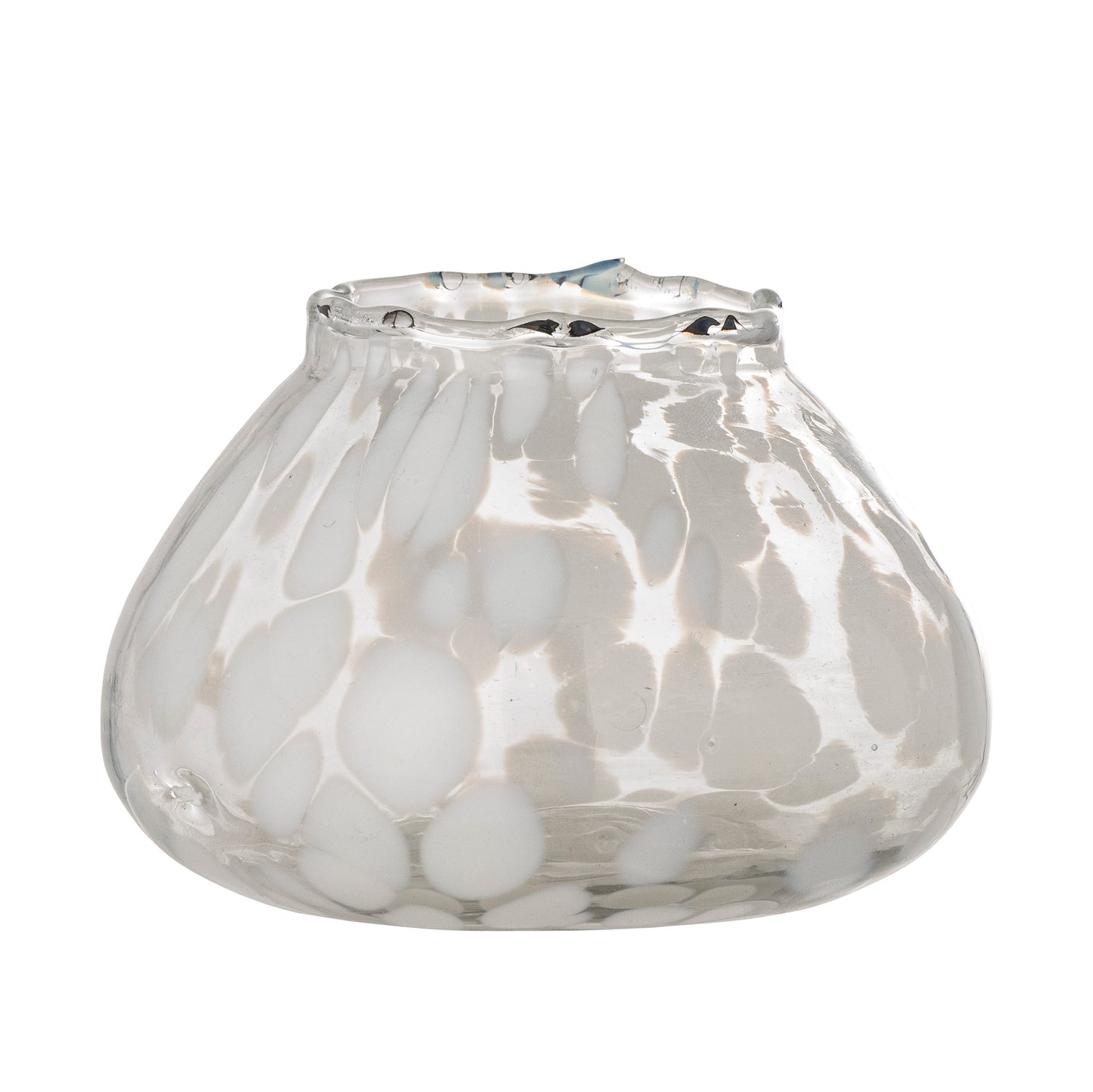 Hertha Tea Light Votive (White Glass)