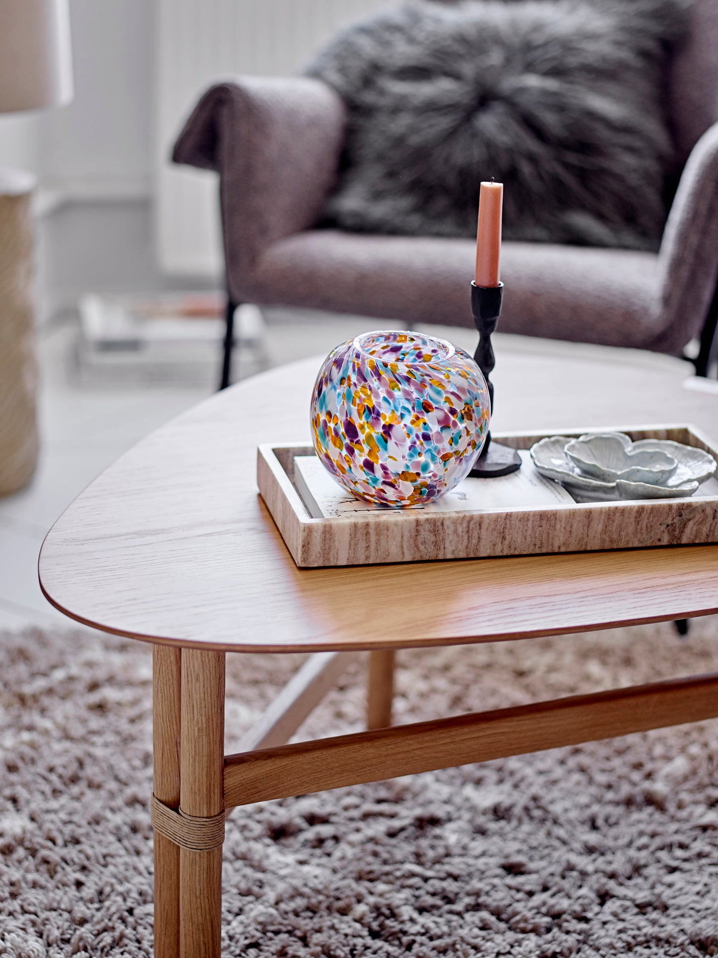 Majsa Marble Tray L38cm