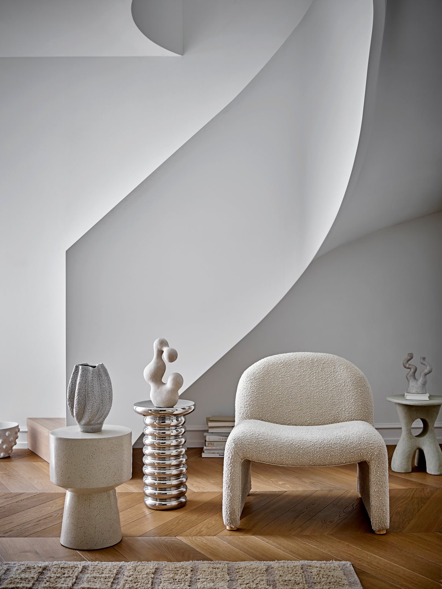 Cove Textured Vase (White)