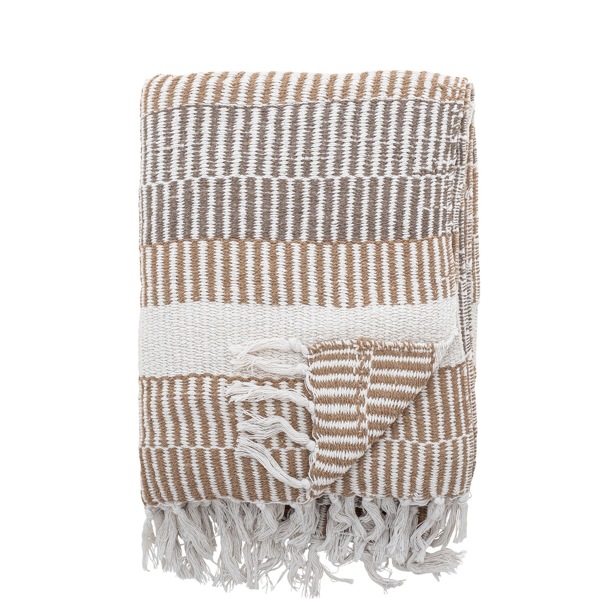 Isnel Recycled Cotton Throw (Warm Neutrals)