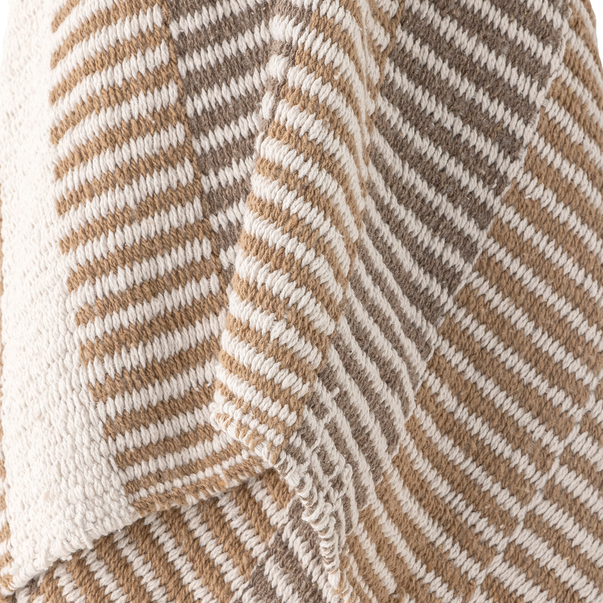 Isnel Recycled Cotton Throw (Warm Neutrals)