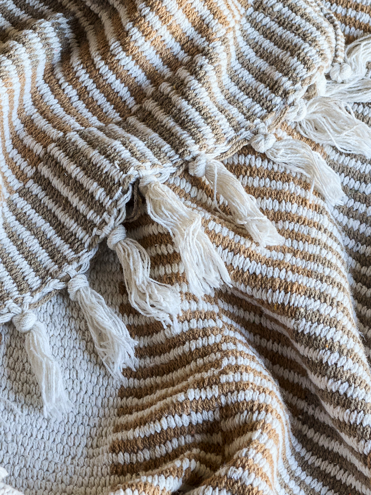 Isnel Recycled Cotton Throw (Warm Neutrals)